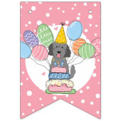 ゴールデンドールハッピーバースデーパーティーバンティングフラグ バンティングフラッグ (第1の旗)