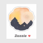 ゴールデンドーンオーバーフォレストシルエット シール (シート)