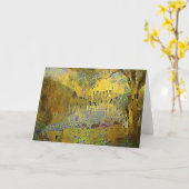 ゴールデンドーンカントリーランドスケープシーン カード (黄色い花)