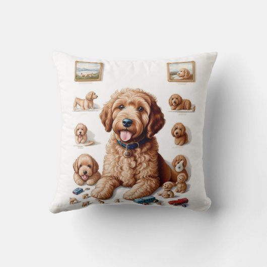 ゴールデンドー大切ルアートワーク装飾用クッション クッション (裏面)