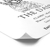 ゴールデンドー結婚ル犬の特徴的なドリンクの看板 ポスター (角)