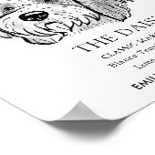 ゴールデンドー結婚ル犬の特徴的なドリンクの看板 ポスター (角)