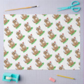 ゴールデンドー遊ルドッグズゴルフ（赤いwhmk2）かわいいおもしろい 薄葉紙 (クラフト)