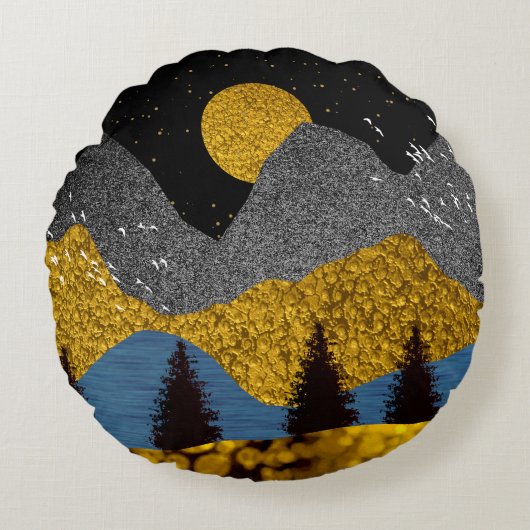 ゴールデンナイト装飾用クッション ラウンドクッション (正面)