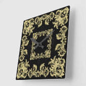 ゴールデンナイト スクエア壁時計 (傾斜)