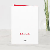 ゴールデンナイト、5" x 7"折り畳み誕生日カード カード (裏面)