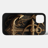 ゴールデンナウティカルアンカー Case-Mate iPhoneケース (裏面 (横))