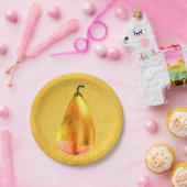 ゴールデンナシのフルーツアート ペーパープレート (パーティー)