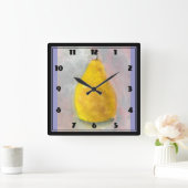 ゴールデンナシスチルライフウォーターカラー スクエア壁時計 (ホーム)