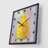 ゴールデンナシスチルライフウォーターカラー スクエア壁時計 (傾斜)