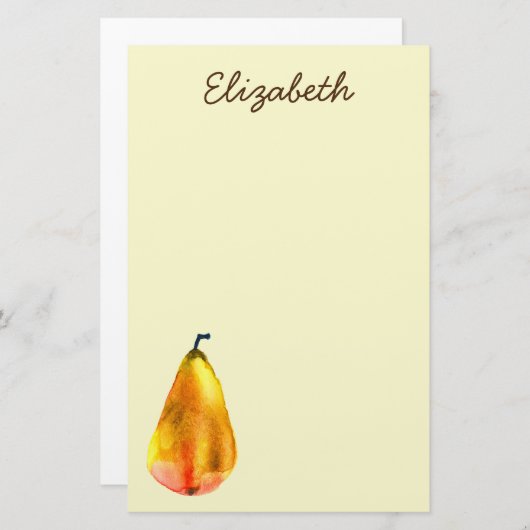 ゴールデンナシフルーツアート 便箋 (正面/裏面)