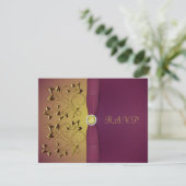 ゴールデンナスフローラRSVPカード 出欠カード (スタンド正面)