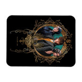 ゴールデンニュートティナレタアールデコポートレート マグネット (横)