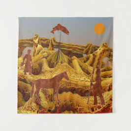 ゴールデンネイティブアメリカン タペストリー