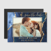 ゴールデンネイビーブルーゲート日付磁気カードを保存 (正面/裏面)