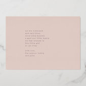 ゴールデンネームHelloフォトベビー誕生のお知らせ 箔招待状 (裏面)