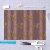 ゴールデンノエルとバラ金ゴールドクリスマス 薄葉紙 (クラフト)