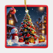 「ゴールデンノエル」 セラミックオーナメント (正面)