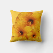 ゴールデンハイビスカスフラワーブーケ クッション (裏面)