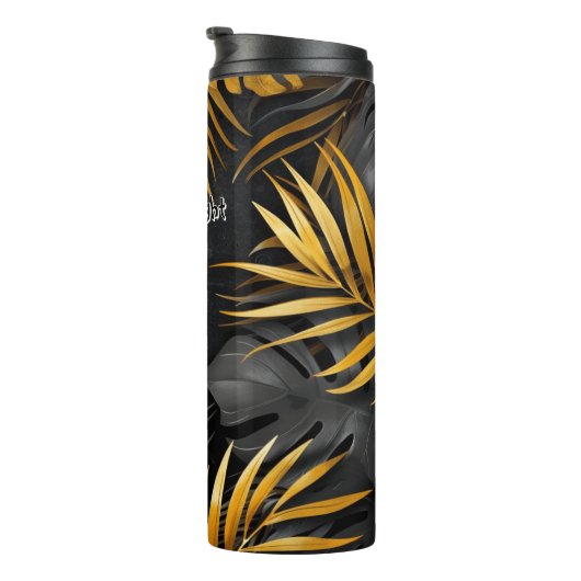 ゴールデンハイライトのある暗い森 タンブラー (回転右)