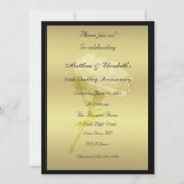 ゴールデンハウス記念日にホワイトローズ 招待状 (正面)