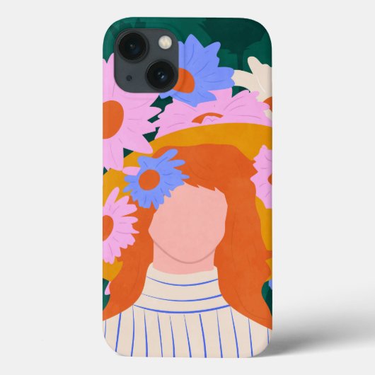 ゴールデンハット&ワイルドフラワー Case-Mate iPhoneケース (裏面)