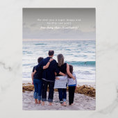 ゴールデンハッピーニューイヤーのフォトカード(黒) 箔シーズンカード (裏面)