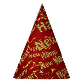 ゴールデンハッピーニューイヤーパーティー帽子 パーティーハット (左)