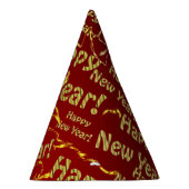 ゴールデンハッピーニューイヤーパーティー帽子 パーティーハット (右)