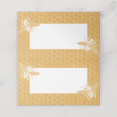 ゴールデンハニカムとミツバチ プレイスカード (外部開封)