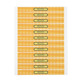 ゴールデンハニカムセキュリティのふたラベル ラップアラウンドラベル