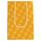 ゴールデンハニカムパターン ミディアムペーパーバッグ (裏面)