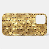 ゴールデンハニカム3Dテクス描写チャ Case-Mate iPhoneケース (裏面 (横))