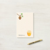 ゴールデンハニーとビーハイブ ポストイット (デスク上)