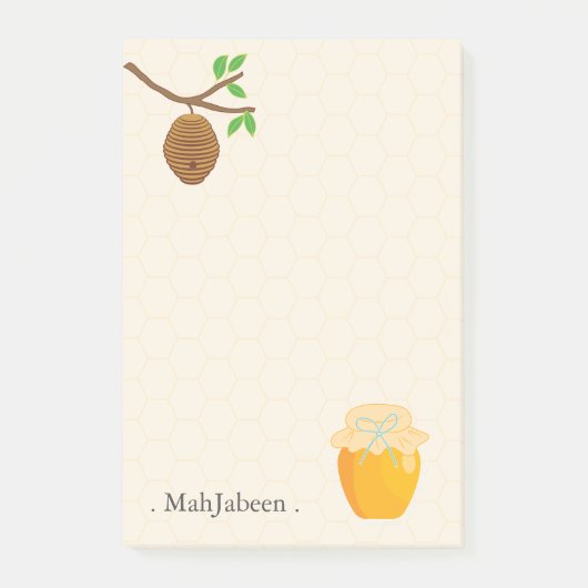 ゴールデンハニーとビーハイブ ポストイット (正面)