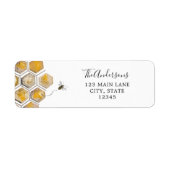 ゴールデンハニービー差出人住所ラベル ラベル (正面)