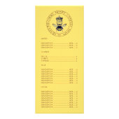 ゴールデンハニービー製品価格表 ラックカード (裏面)