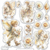 ゴールデンハニー+フェアリーワールド – 4b - 散歩する妖精たち シール (正面)
