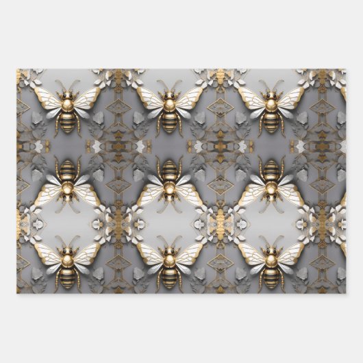 ゴールデンハネビーオンダークフローラキャンバス ラッピングペーパーシート (正面2)