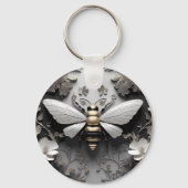 ゴールデンハネビーオンフローラキャンバス キーホルダー (裏面)