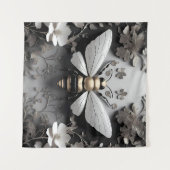 ゴールデンハネビーオンフローラキャンバス タペストリー (正面(横))