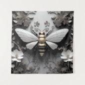 ゴールデンハネビーオンフローラキャンバス タペストリー (正面)