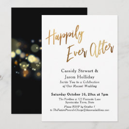 ゴールデンハピネスエバーアフターボケブラックバックレセプション 招待状