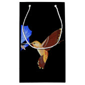 ゴールデンハミングバードとブルーハイビスカス スモールペーパーバッグ (裏面)