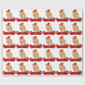 ゴールデンハムスタークリスマス ラッピングペーパー (フラット)