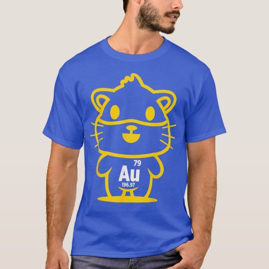 ゴールデンハムスター化学元素化学パン Tシャツ (正面)