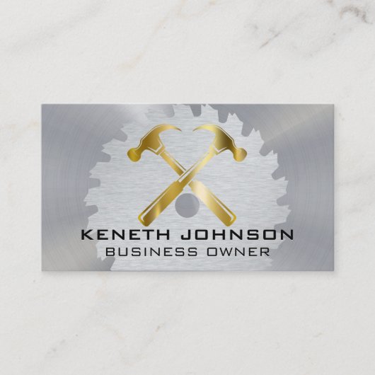 ゴールデンハンマー | のこぎり | 建築 名刺 (正面)