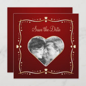 ゴールデンハーツ - 結婚式の日程を保存しよう セーブザデート (正面/裏面)