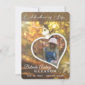 ゴールデンハートお祝いのライブメモリアル招待状 招待状 (正面)