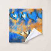 ゴールデンハートと多くのキス バスタオルセット (ウォッシュタオル)